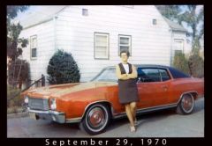 The day my grandmother bought the Monte; September 29, 1970.