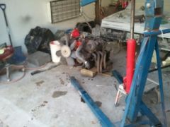 Getting engine work done. Day 1 freshly pulled.