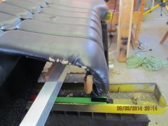 damaged back right trim panel