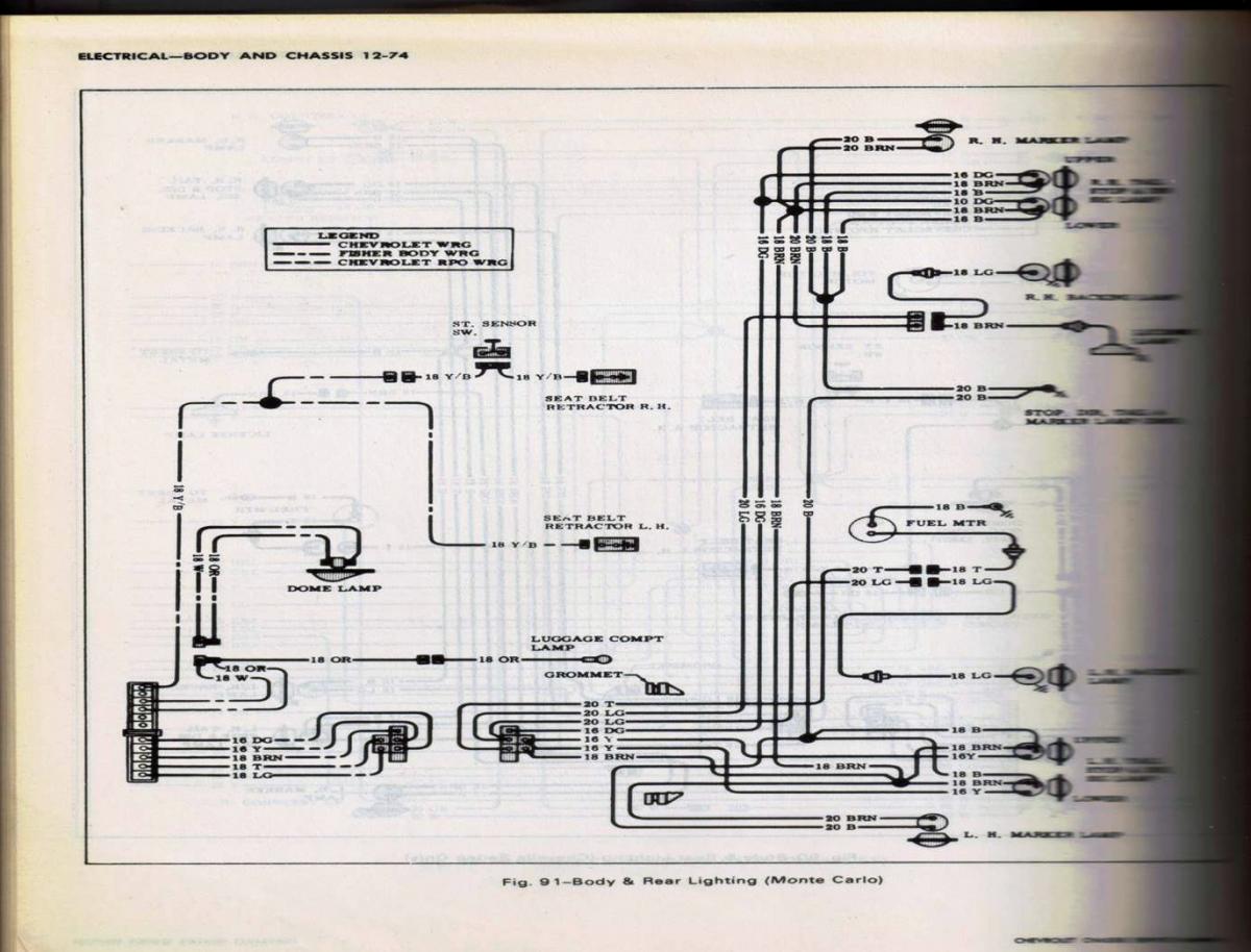 1972 Monte Wiring Harness Schematic? - Electrical Tech - First