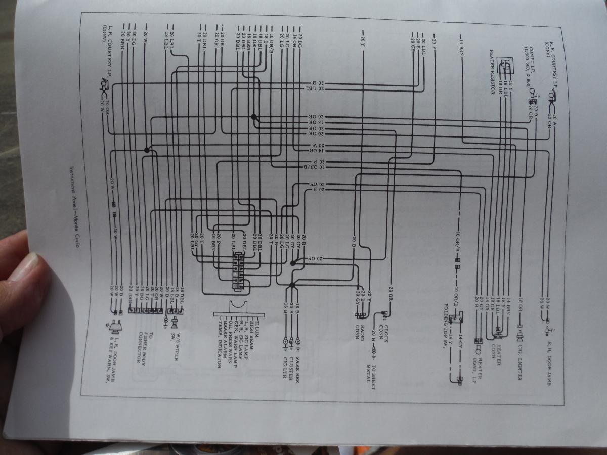 1970 Monte Wiring Diagrams - Electrical Tech - First Generation Monte